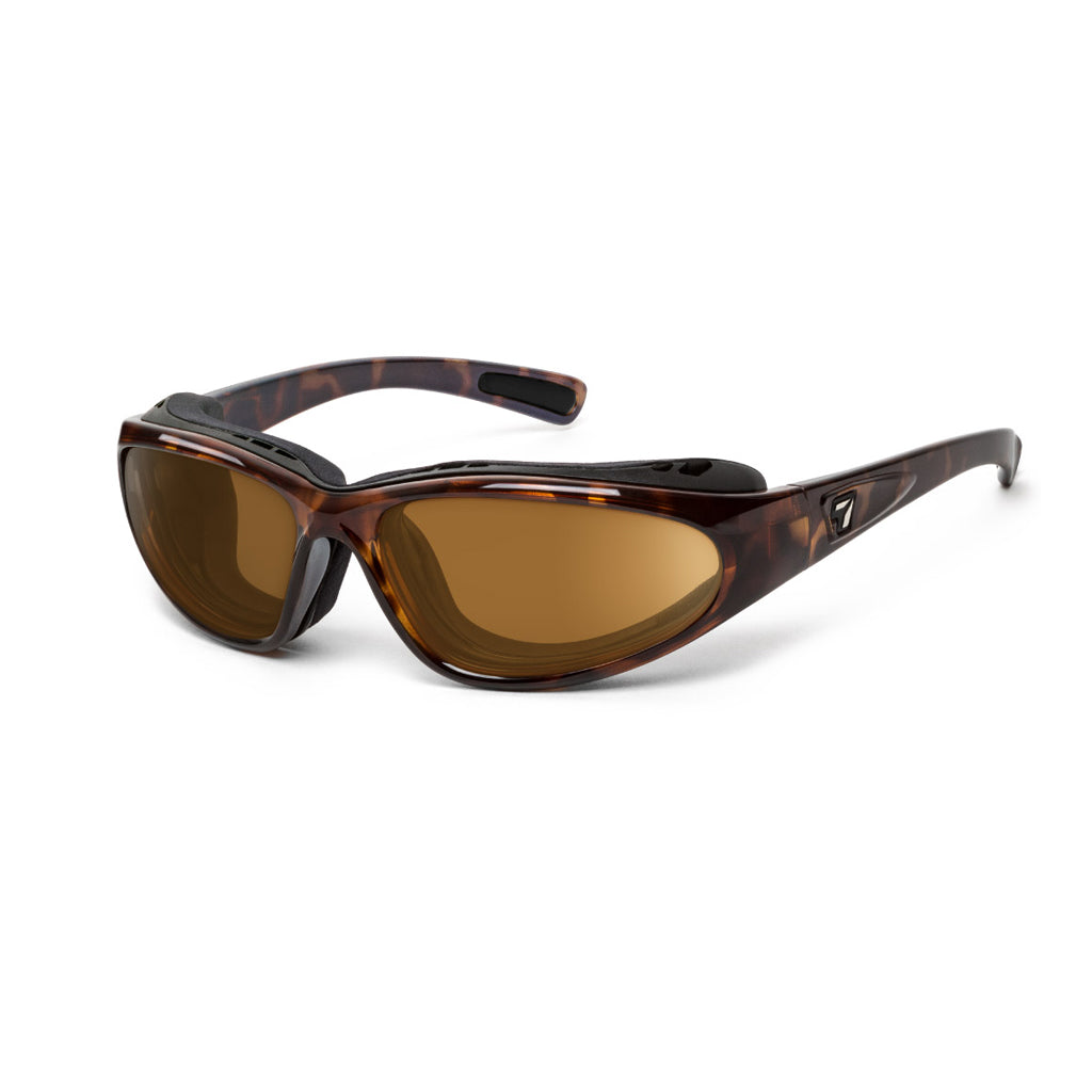 7eye Bora in Tortoise Frame and Copper Lens profile view