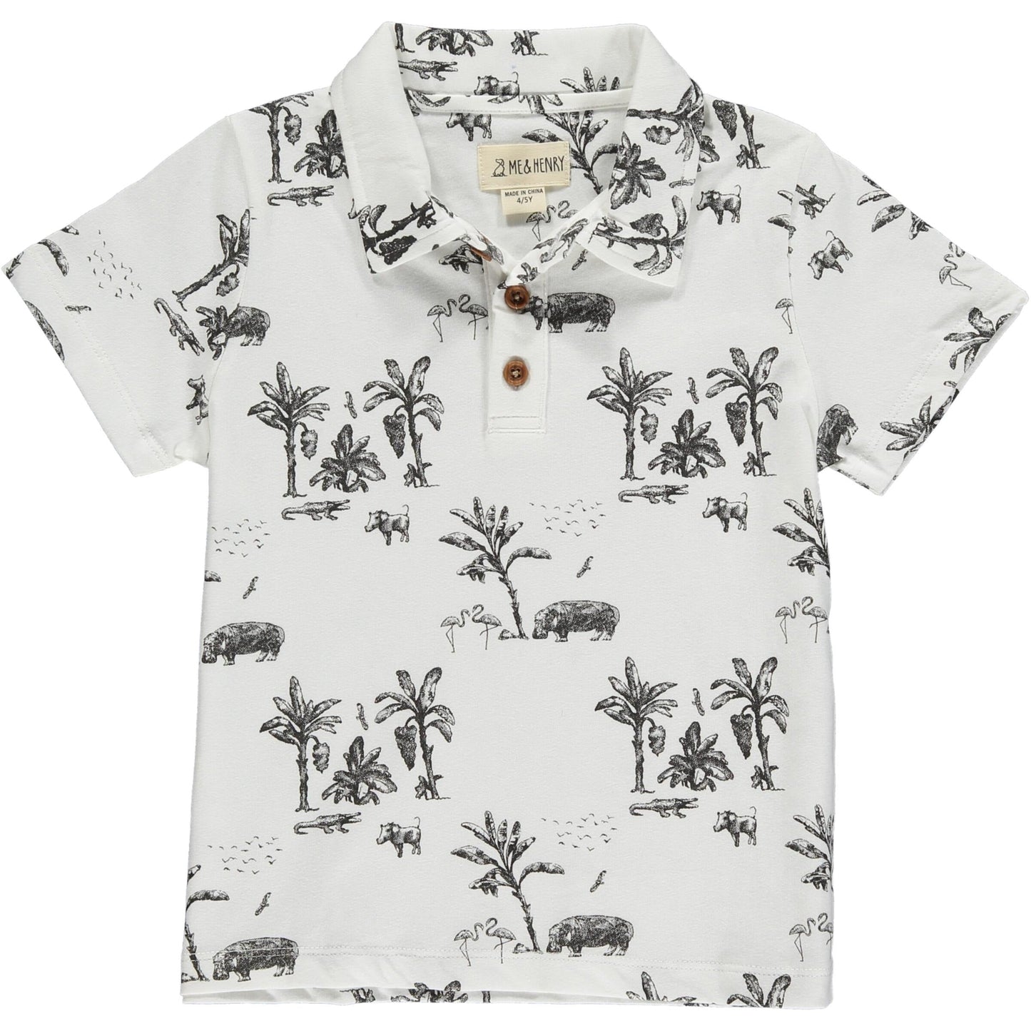 Me & Henry Starboard White Savannah Hippo Polo