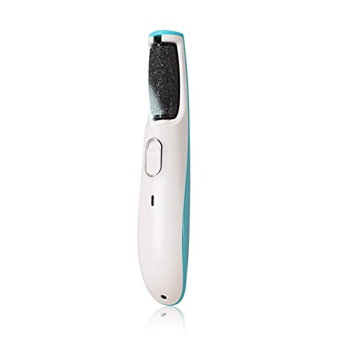 Powerful Electric Foot Callus Remover, Rechargeable Foot File Callus Remover with LED Light, Dead Skin Remover for Feet, AM 8:00 Pedi Pedicure Tools for Women Men Hard Cracked Dry Skin (Blue)
