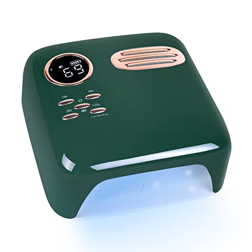 MEECI 72W Cordless LED UV Nail Lamp, Professional Led Nail Lamp for Gel Polish Curing Lamp Nail Dryer Fingernails and Toenails with Sensor, Portable Rechargeable UV Lamp Manicure Tools for Home Salon