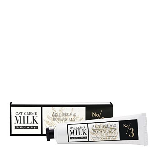 Archipelago Botanicals Oat Milk Hand Crème | Rich and Lightly Scented Lotion for Cuticles and Rough Spots | Premium Plant Extracts (3.2 oz)