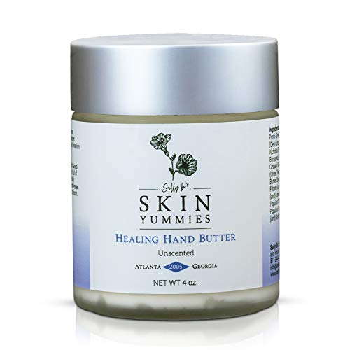 Sally B´s Dry Hand Cream - Non-toxic/Dry Cracked Hands/Kokum and Shea Butter/Jojoba and Olive Oil/EWG Verified/ 4 oz (sweet lemon ginger)