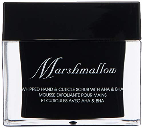 Deborah Lippmann Marshmallow Hand Exfoliator | Whipped Hand and Cuticle Scrub with AHA and BHA | Creamy Marshmallow Scent | 2.5 Oz