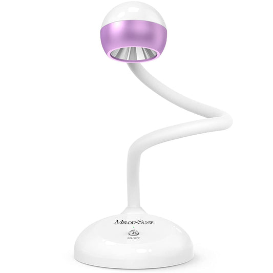 MelodySusie 2 in 1 Nail Art Lamp, Professional UV LED Light for Gel Nails, Rechargeable Cordless Gel Nail Lamp with Touch Switch Gooseneck for Nail Extension, Flash Curing Light for Nail Art