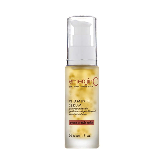 emergin C 12% Vitamin C Facial Serum - Extra Strength Micro-Encapsulated Spheres to Help Address Visible Signs of Aging + Dark Spot (1 Ounce, 30 ml)