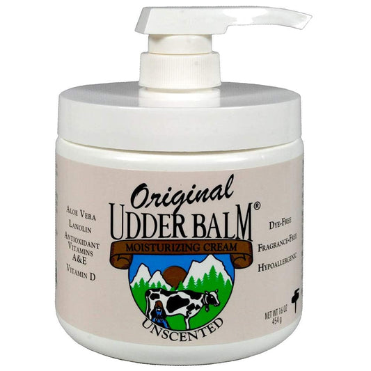 Unscented Original Udder Balm Body Moisturizing with pump