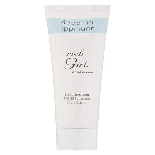 Deborah Lippmann Rich Girl Hand Cream | Moisturizing Hand Lotion with Shea Butter, Avocado and Jojoba Oil | Broad Spectrum SPF 25 Skin Protection | 3 Ounce (Pack of 1)