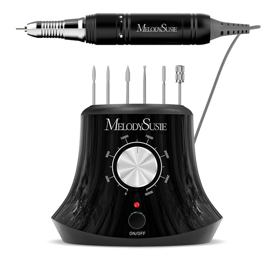 MelodySusie 30000 RPM Professional Nail Drill Scarlet, High Speed, Low Heat, Low Noise, Low Vibration, Portable Electric Efile Drill for Shaping, Buffing, Removing Acrylic Nails, Gel Nails