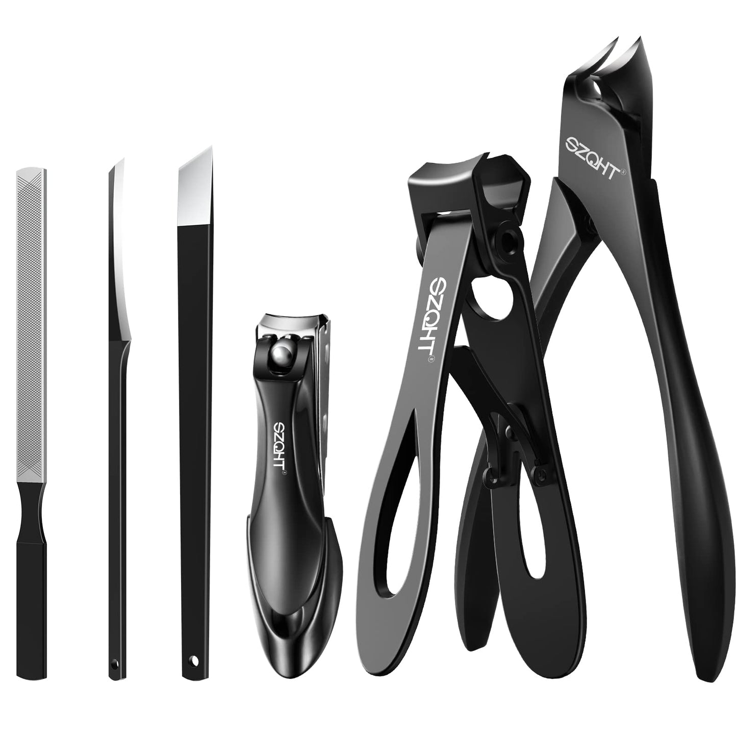 SZQHT Podiatrist Toenail Clippers Set, Professional Toe Nail Clippers for Thick & Ingrown Nails Cutter for Men,Women,Fingernails Clippers,Manicure Set Pedicure Kit for Elder