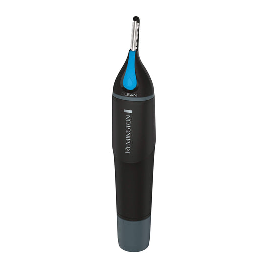 Remington NE3855 Nose, Ear & Detail Trimmer with CLEANBoost Technology for Easy Washing, Eyebrow Trimming Comb Attachment, Black