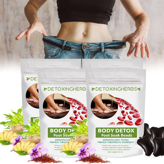 2023 New Detoxingherbs Cleansing Foot Soak Beads,Herbal Detox&Shaping Cleansing Foot Soak Beads,Slimwe Daily Rebody Body Detox Foot Soak,Detoxing Herbs Foot Soak Beads for Weight Loss (50pcs)