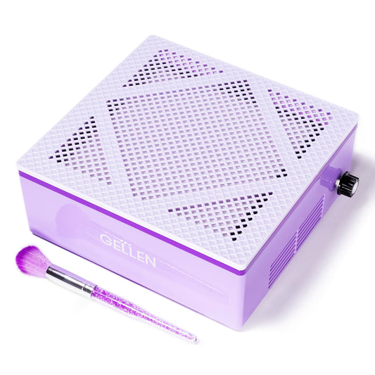 Gellen Nail Dust Collector with Reusable Filter, Professional 60w Nail Vacuum Cleaner for Acrylic Nails, Low Noise Dust Collector Nail Tech for Home Salon, Nail Supplies for Nail Techs Christmas Gift