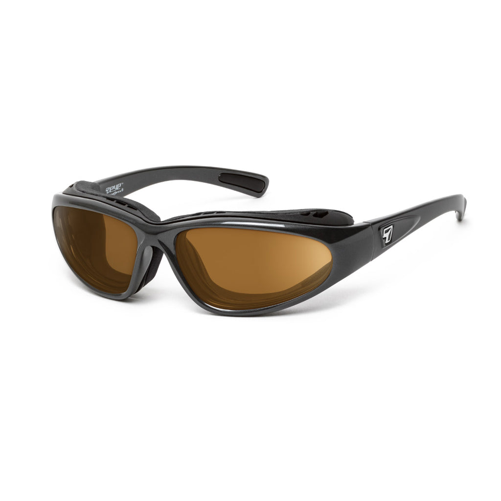 7eye Bora in Charcoal Frame and Copper Lens profile view
