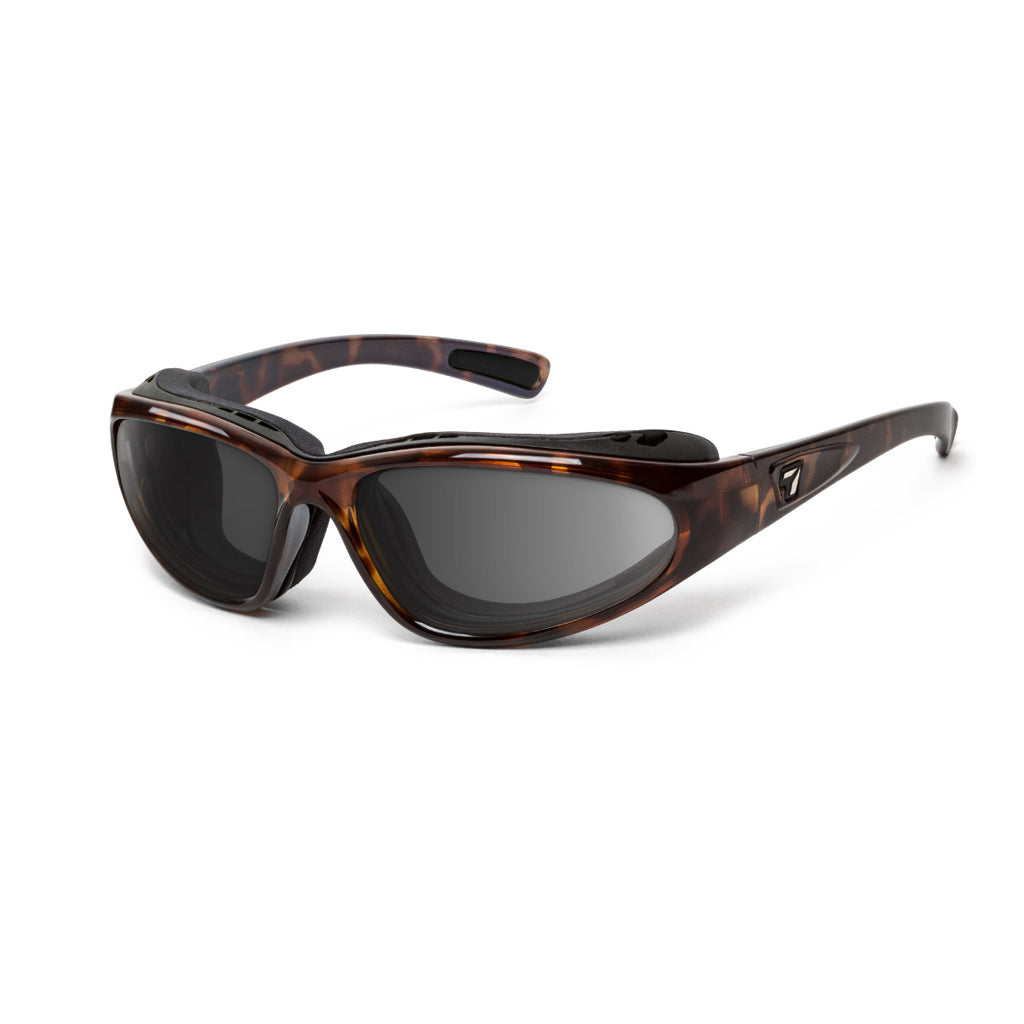7eye Bora in Tortoise Frame and Grey Lens profile view