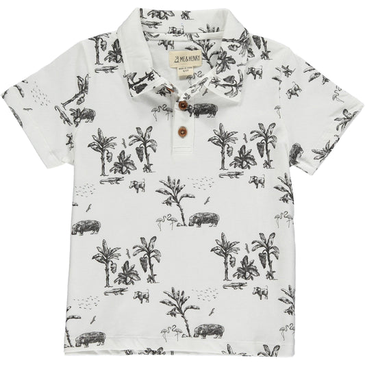 Me & Henry Starboard White Savannah Hippo Polo