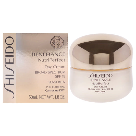 Benefiance NutriPerfect Day Cream SPF 18 by Shiseido for Unisex 1.8 oz Cream