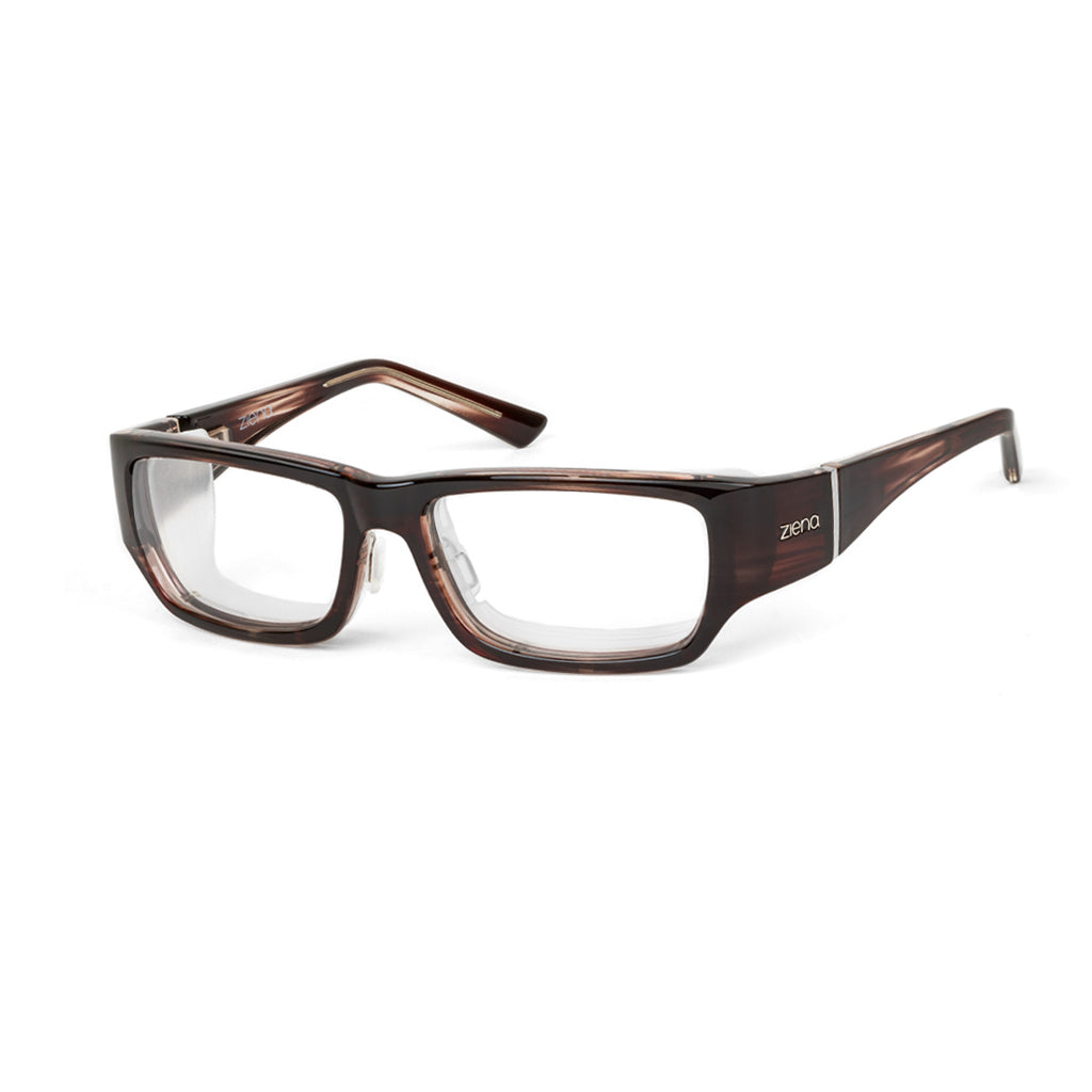 Ziena Seacrest in Veneer Frame with Frost Eyecup and Clear Lens profile view
